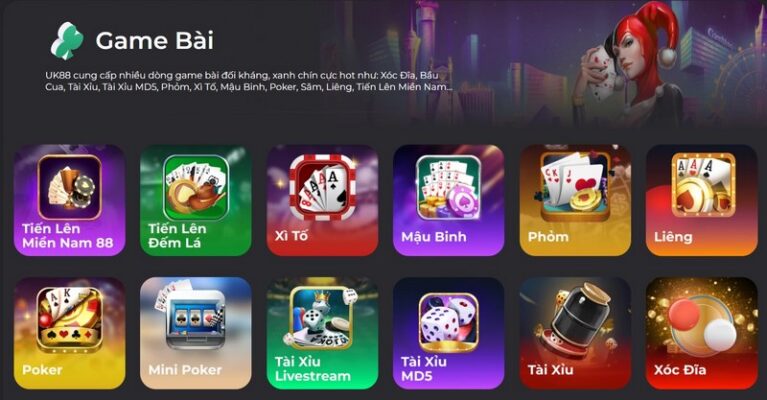 game bai giai tri so 1 2 Tổng hợp những game bài giải trí tốt nhất tại Uk88